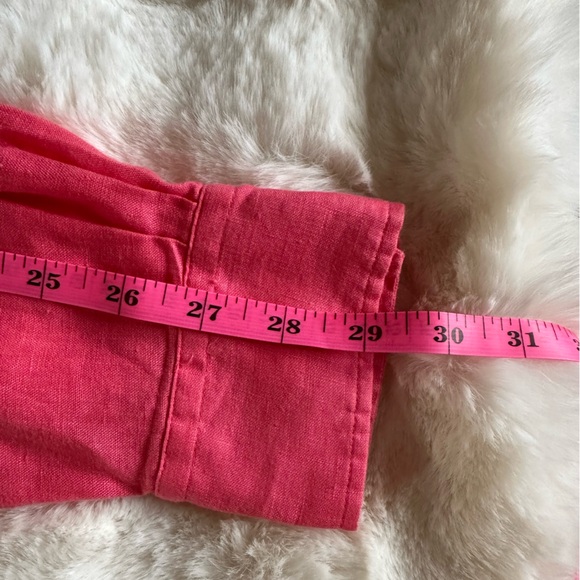 Ralph Lauren Hot Pink Linen Long Sleeve - Picture 4 of 9